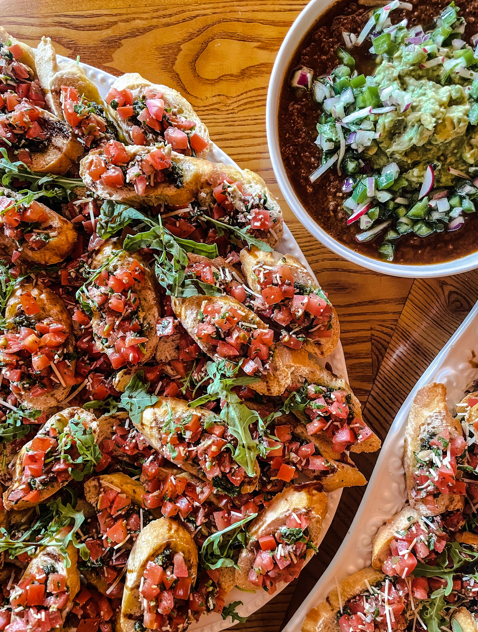 Bruschetta catering appetizer